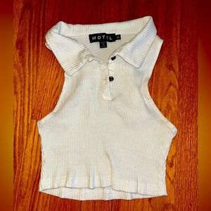 Collared Y2K “Clueless” Style Crop Top